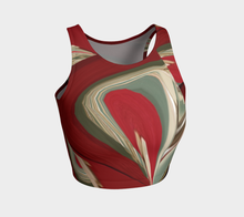 Load image into Gallery viewer, Butterfly Red Multi Adult Female  Yoga Top
