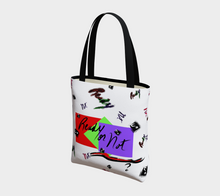 Load image into Gallery viewer, Decisions Red Multi Adult Female Tote
