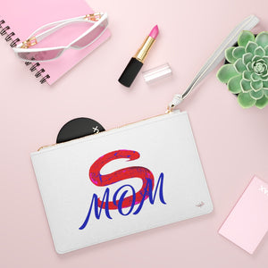 Red Super Mom Clutch Bag