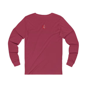 Phylgood Blue Adult Female Jersey Long Sleeve Tee in Black, Dark Grey Heather, Red, Black Heather, Heather Forest, Cardinal, Athletic Heather