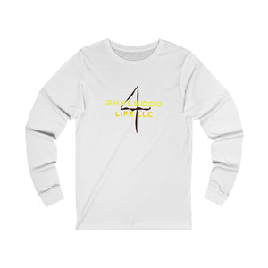 Phylgood Yellow Adult Female Jersey Long Sleeve Tee in White, Athletic Heather, Black