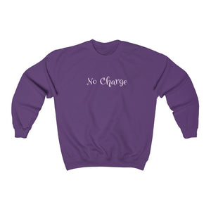 No Charge Adult Female Heavy Blend™ Crewneck Sweatshirt in Purple, Antique Sapphire, Forest Green, Dark Heather, Maroon, Navy, Orange, Red, Black