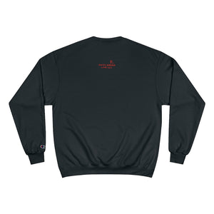 Red Mom Rules Adult Female Champion Sweatshirt (5 Colors)