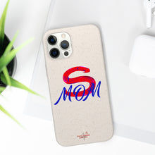 Load image into Gallery viewer, Red Super Mom Biodegradable Phone Case (5 - iPhone sizes and 3 - Samsung sizes)
