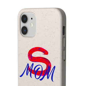 Red Super Mom Biodegradable Phone Case (5 - iPhone sizes and 3 - Samsung sizes)