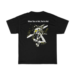 You’re Hot Yellow/Black Adult Male Heavy Cotton Tee in 11 Colors