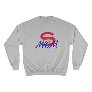 Red Super Mom Adult Female Champion Sweatshirt (5 Colors)