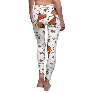 Chocolate Baby Girl Adult Female Casual Leggings with White Background