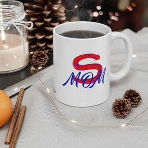 Red Super Mom Mug 11oz