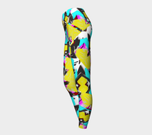 Load image into Gallery viewer, Maze Yellow Multi Adult Female Yoga Leggings
