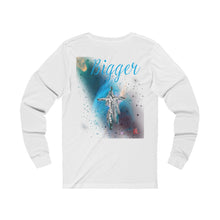 Load image into Gallery viewer, Bigger Adult Female Jersey Long Sleeve Tee in White, Black
