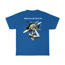 Load image into Gallery viewer, You’re Hot Yellow/Black Adult Male Heavy Cotton Tee in 11 Colors
