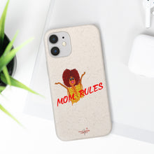Load image into Gallery viewer, Red Mom Rules Biodegradable Phone Case (5 - iPhone sizes and 3 - Samsung sizes)
