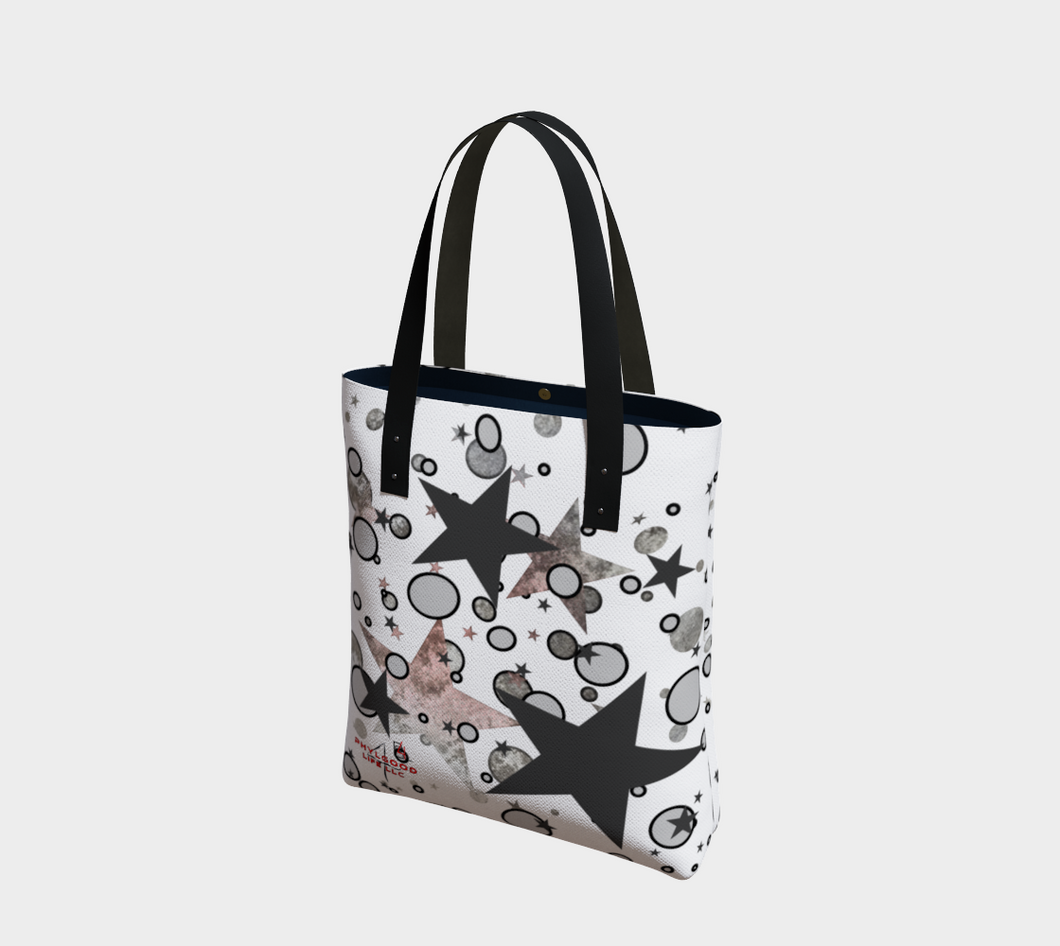 Star Gaze Black/Pink Adult Female Tote