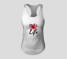 Load image into Gallery viewer, Suga &amp; Life Adult Female White Racerback Tank Top
