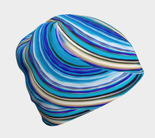 Load image into Gallery viewer, Blue Ripple Male, Female Beanie in Adult, Youth, Baby
