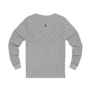 The Promise Adult Male Jersey Long Sleeve Tee in Black, Athletic Heather, Dark Grey Heather