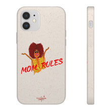 Load image into Gallery viewer, Red Mom Rules Biodegradable Phone Case (5 - iPhone sizes and 3 - Samsung sizes)
