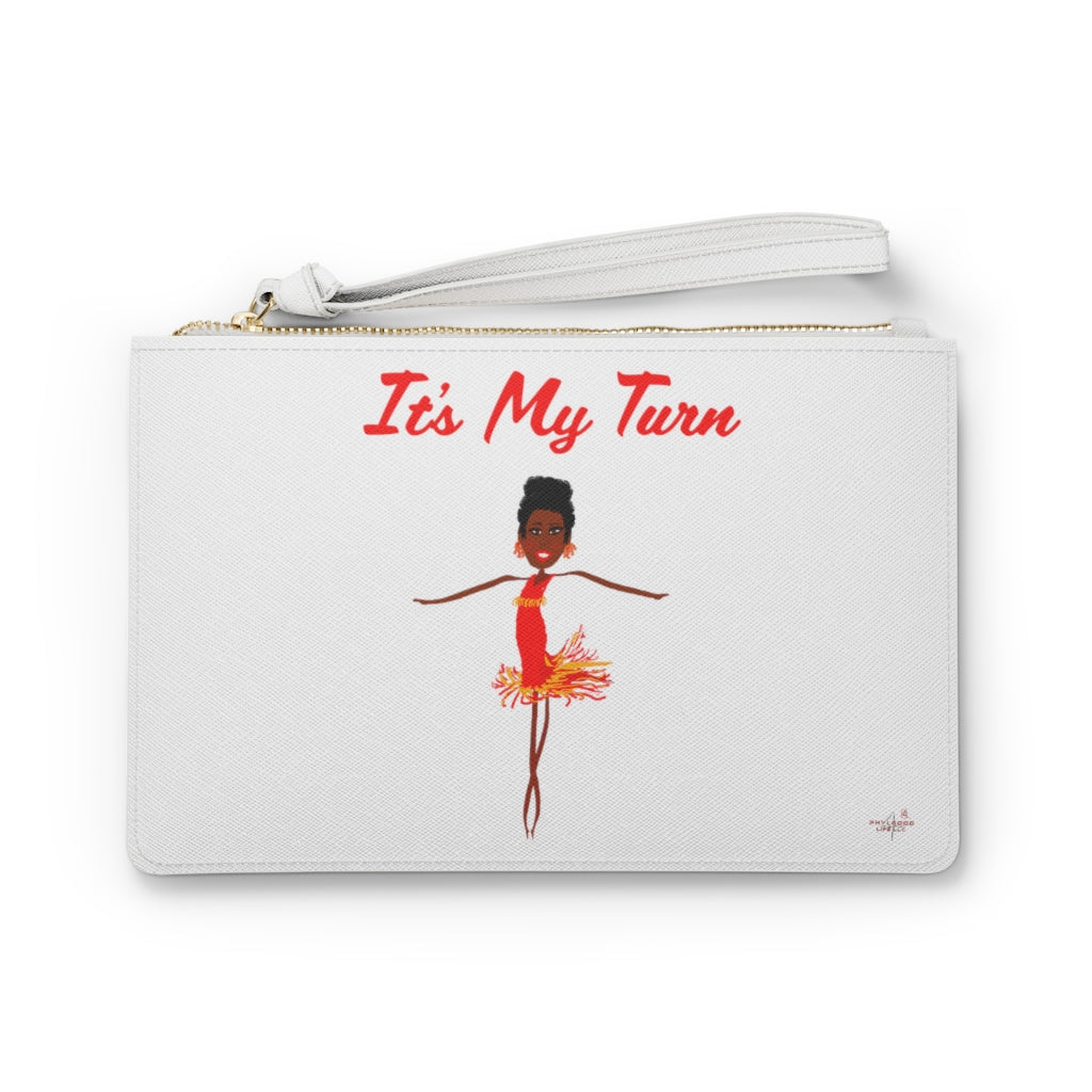 Red It’s My Turn Clutch Bag