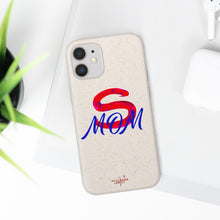 Load image into Gallery viewer, Red Super Mom Biodegradable Phone Case (5 - iPhone sizes and 3 - Samsung sizes)
