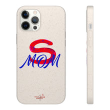 Load image into Gallery viewer, Red Super Mom Biodegradable Phone Case (5 - iPhone sizes and 3 - Samsung sizes)
