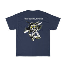 Load image into Gallery viewer, You’re Hot Yellow/Black Adult Male Heavy Cotton Tee in 11 Colors
