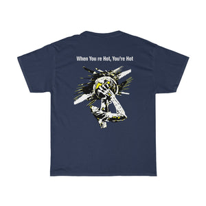 You’re Hot Yellow/Black Adult Male Heavy Cotton Tee in 11 Colors
