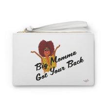 Load image into Gallery viewer, Black Big Momma Got Your Back Clutch Bag
