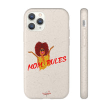 Load image into Gallery viewer, Red Mom Rules Biodegradable Phone Case (5 - iPhone sizes and 3 - Samsung sizes)
