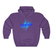 Load image into Gallery viewer, Heat Blue Adult Male Heavy Blend™ Hooded Sweatshirt in Black, Charcoal, Dark Heather, Navy, Purple, Royal
