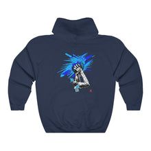 Load image into Gallery viewer, Heat Blue Adult Male Heavy Blend™ Hooded Sweatshirt in Black, Charcoal, Dark Heather, Navy, Purple, Royal
