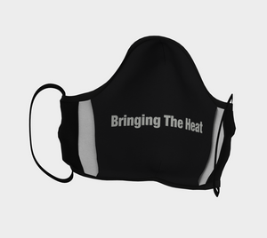 Heat Black/White Male Face Mask in Adult, Youth