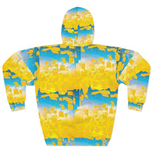 Load image into Gallery viewer, Bliss Yellow/Blue Adult Female  Pullover Hoodie

