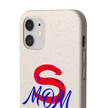 Load image into Gallery viewer, Red Super Mom Biodegradable Phone Case (5 - iPhone sizes and 3 - Samsung sizes)
