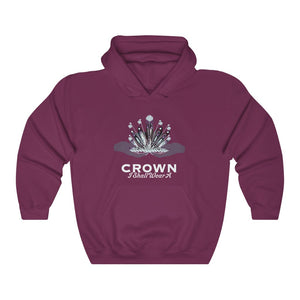 Crown Adult Female Heavy Blend™ Hooded Sweatshirt in Red, Gold, Light Pink, Dark Chocolate, Forest Green, Military Green, Carolina Blue, Heliconia, Irish Green, Maroon, Purple, Royal, Spot Grey, Black, Orange