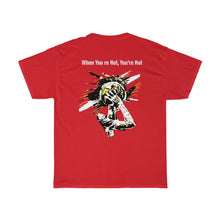 Load image into Gallery viewer, You’re Hot Yellow/Black Adult Male Heavy Cotton Tee in 11 Colors
