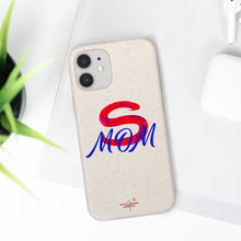 Load image into Gallery viewer, Red Super Mom Biodegradable Phone Case (5 - iPhone sizes and 3 - Samsung sizes)
