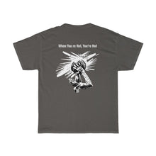 Load image into Gallery viewer, You’re Hot Black/White Adult Male Heavy Cotton Tee in 11 Colors
