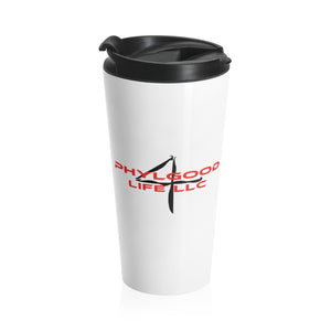Phylgood4Life White Stainless Steel 15oz Travel Mug