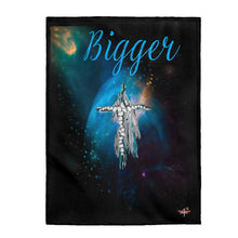 Load image into Gallery viewer, Bigger Blue Velveteen Plush Blanket in 30”x40”, 50”x60”, 60”x80”
