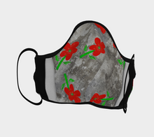 Load image into Gallery viewer, Red Garden Female Face Mask in Adult, Youth
