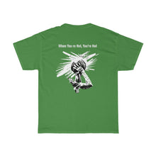 Load image into Gallery viewer, You’re Hot Black/White Adult Male Heavy Cotton Tee in 11 Colors
