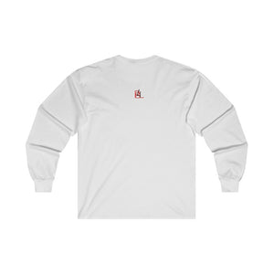 Black Light Adult Female Ultra Cotton Long Sleeve Tee in White, Gold, Green
