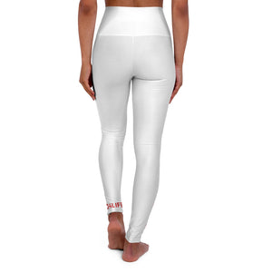 White Adult Female High Waisted Yoga Leggings