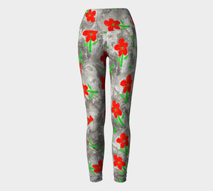 Red Garden Adult Female Yoga Leggings