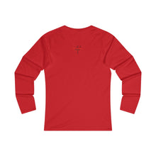 Load image into Gallery viewer, Struck By Love Adult Female Fitted Long Sleeve Tee in White, Black, Sport Grey, Navy, Red
