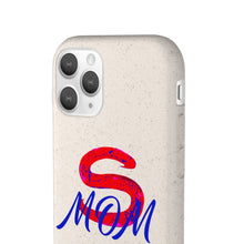 Load image into Gallery viewer, Red Super Mom Biodegradable Phone Case (5 - iPhone sizes and 3 - Samsung sizes)
