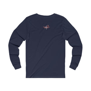 When He Is Ready Adult Female Jersey Long Sleeve Tee in White, Black, Dark Grey, Dark Grey Heather, Navy, Cardinal