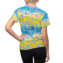 Load image into Gallery viewer, Bliss Yellow/Blue Adult Female Tee
