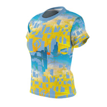 Load image into Gallery viewer, Bliss Yellow/Blue Adult Female Tee
